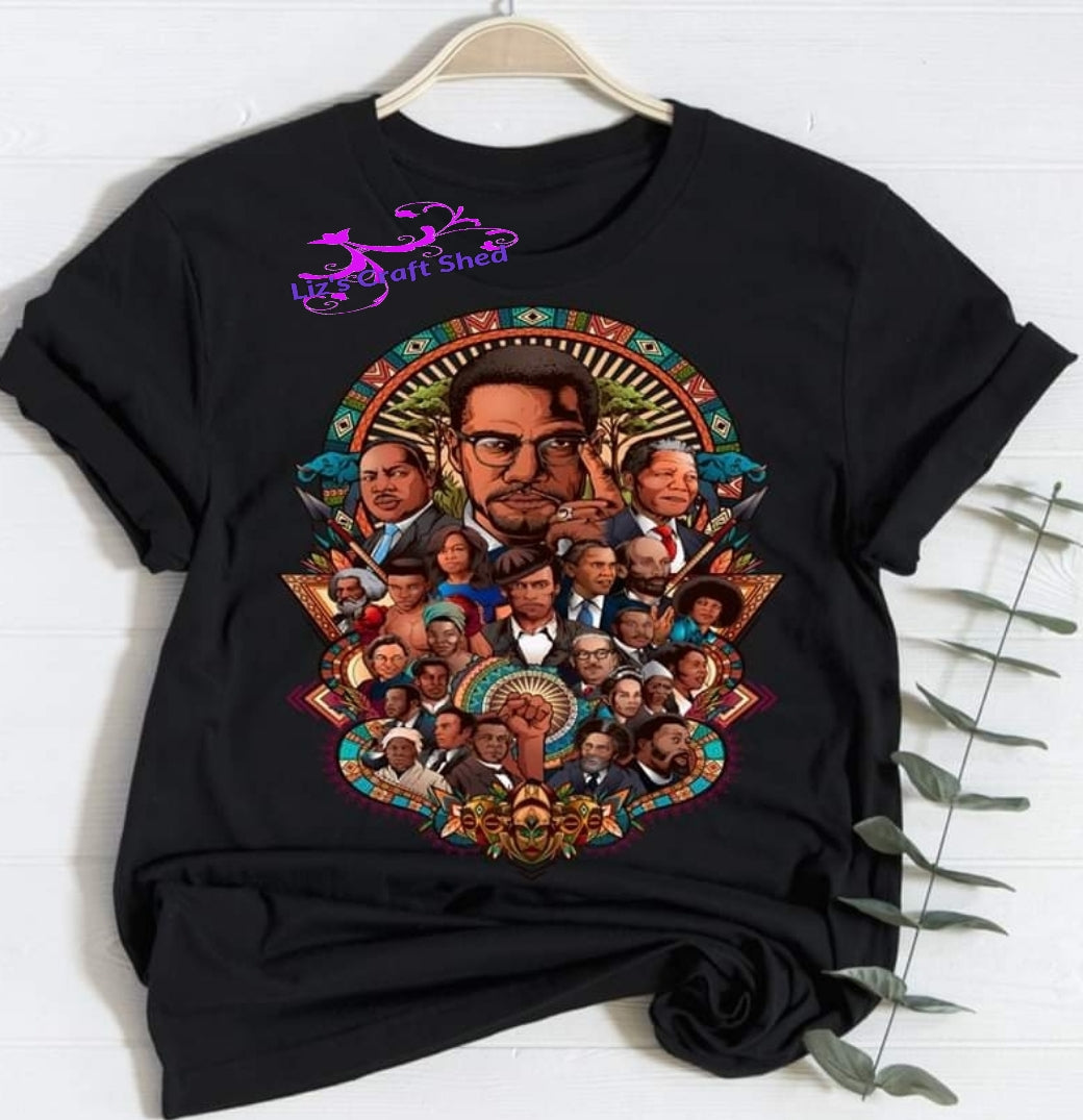 Black History Collage Short Sleeve Shirt - Adult Unisex